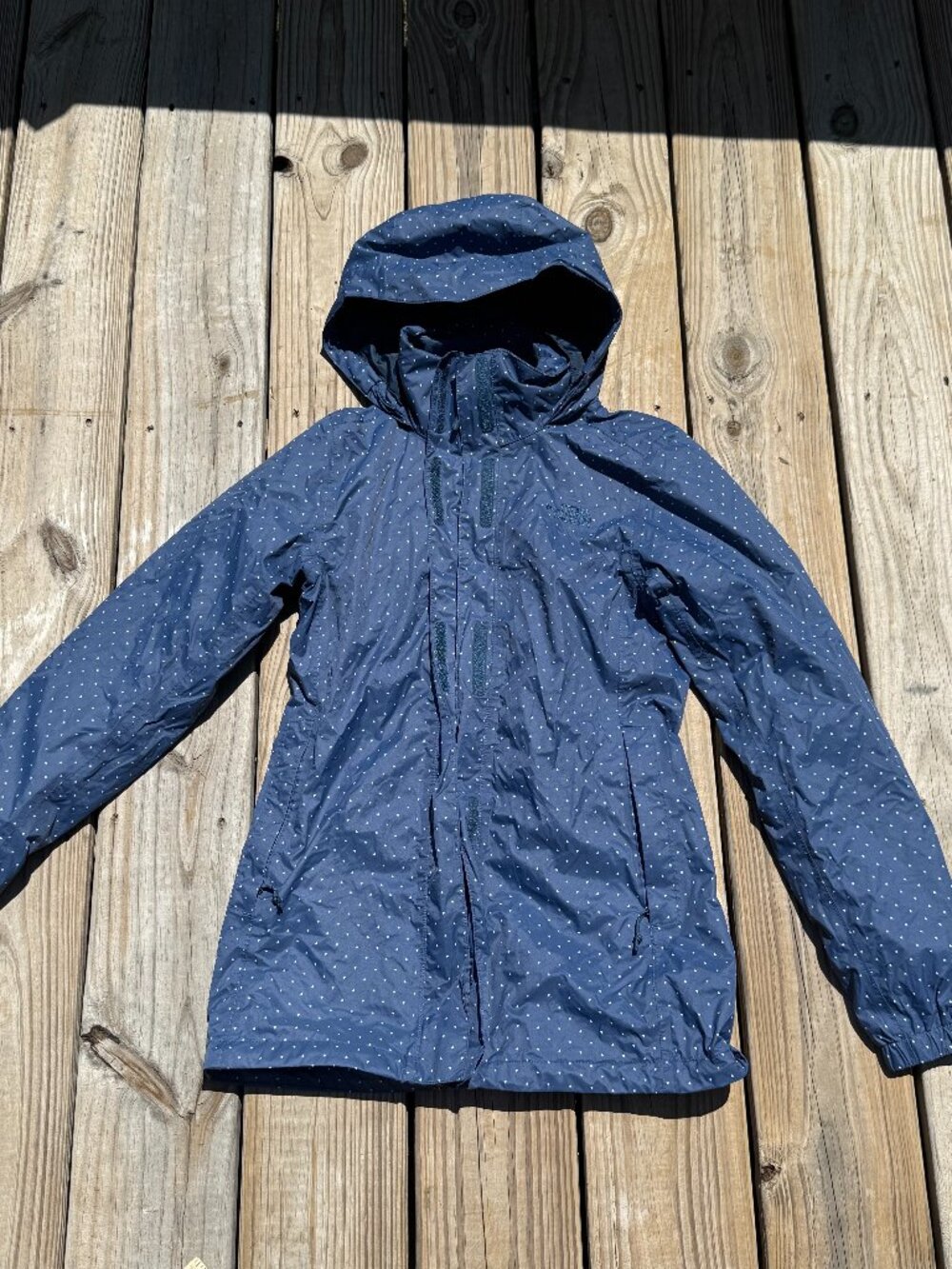 The North Face Polka Dot Rain Jacket Gorpcore Coastal Grandmacore XS 3797